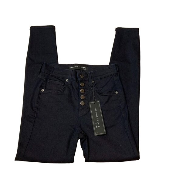 NWT Veronica Beard Debbie Ankle Skinny Jean Size 24 Button fly - Picture 2 of 11